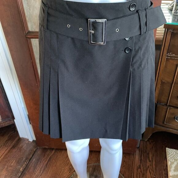 NWT ESPRIT Pleated Wrap Belted Mini Skirt 11/12 - Picture 10 of 15